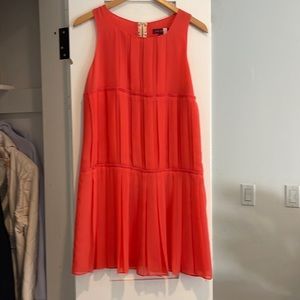 Ted baker neon pink sheeth dress.